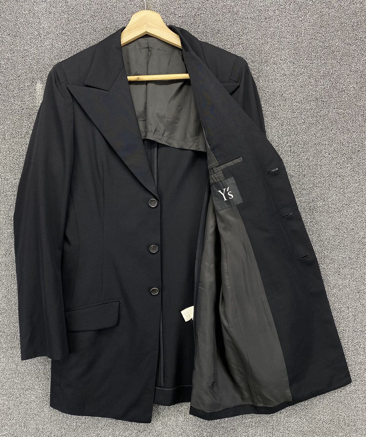 Yohji Yamamoto Vintage Yohji Yamamoto Wool Coats Long Jacket Size M / US 6-8 / IT 42-44 - 11 Thumbnail