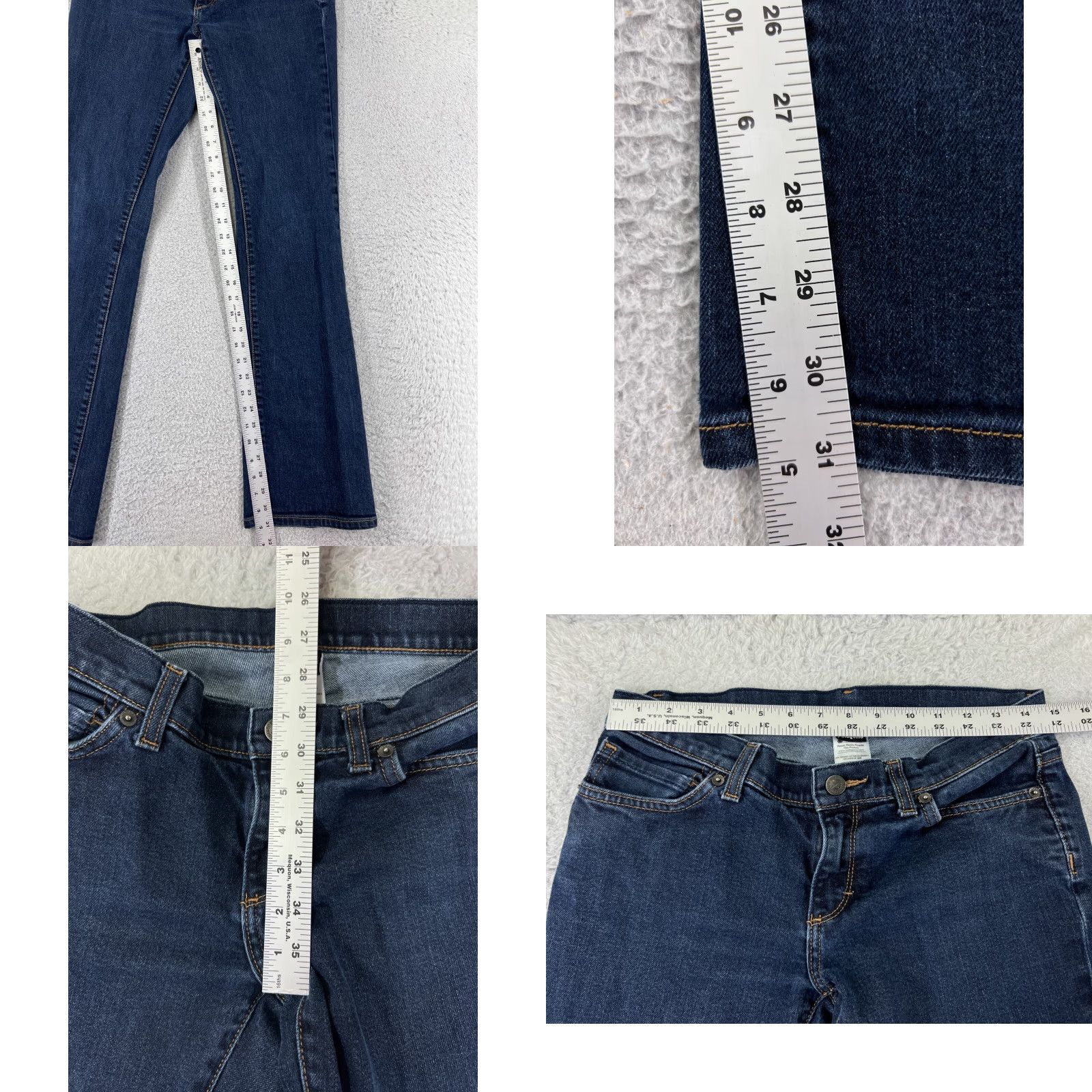 Patagonia Patagonia Jeans Womens 28 Blue Denim Dark Wash Low Rise Bootcut 28x31 Size 24" / US 00 / IT 34 - 8 Thumbnail