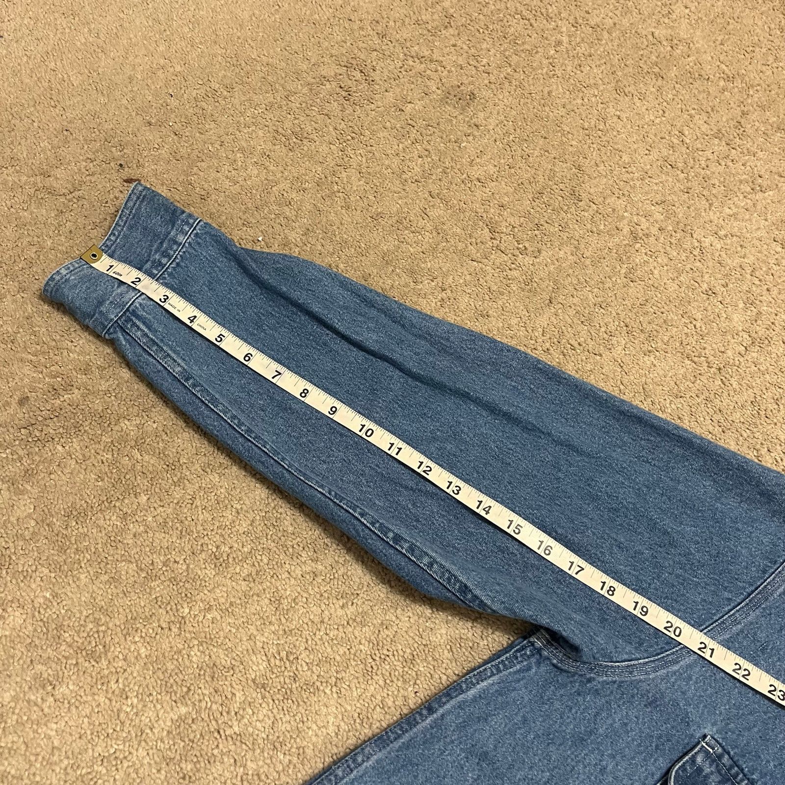 Other Vintage American Blue Corduroy Collar Denim Jean Button Up Size US XL / EU 56 / 4 - 6 Thumbnail