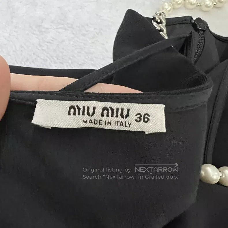 Miu Miu Miu Miu 36 Pearl sling a-line dress Size S / US 4 / IT 40 - 3 Thumbnail