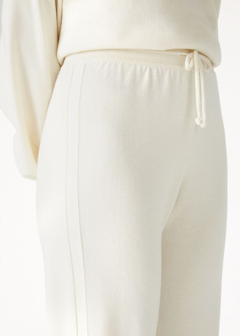 Loro Piana o1srvl11e1125 FAO4532 Dreamy Soft Trousers in White Size 26" / US 2 / IT 38 - 4 Thumbnail