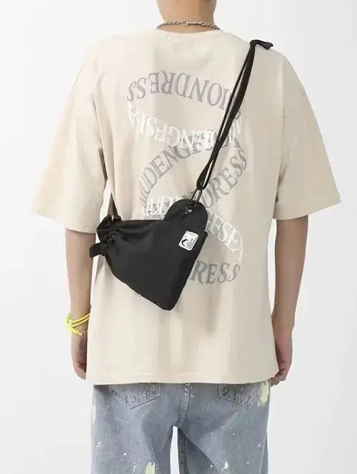 Japanese Brand Y2k aesthetic nylon crossbody pouch bag side bag Size ONE SIZE - 3 Thumbnail
