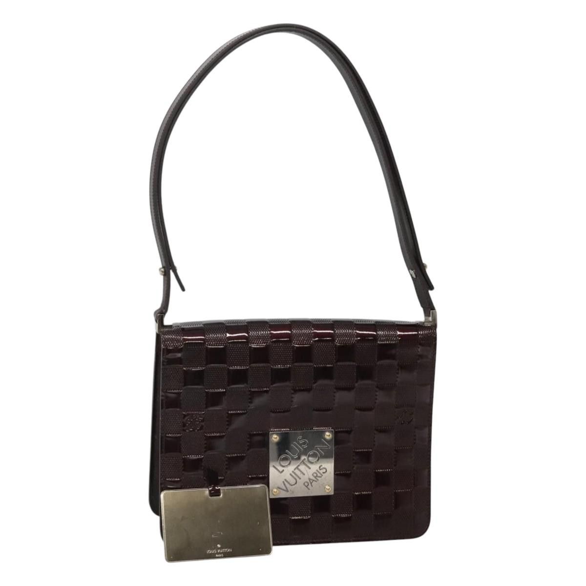 Louis Vuitton Damier Vernis Cabaret Shoulder Bag Black M92124 Lv Auth 120070, Women's