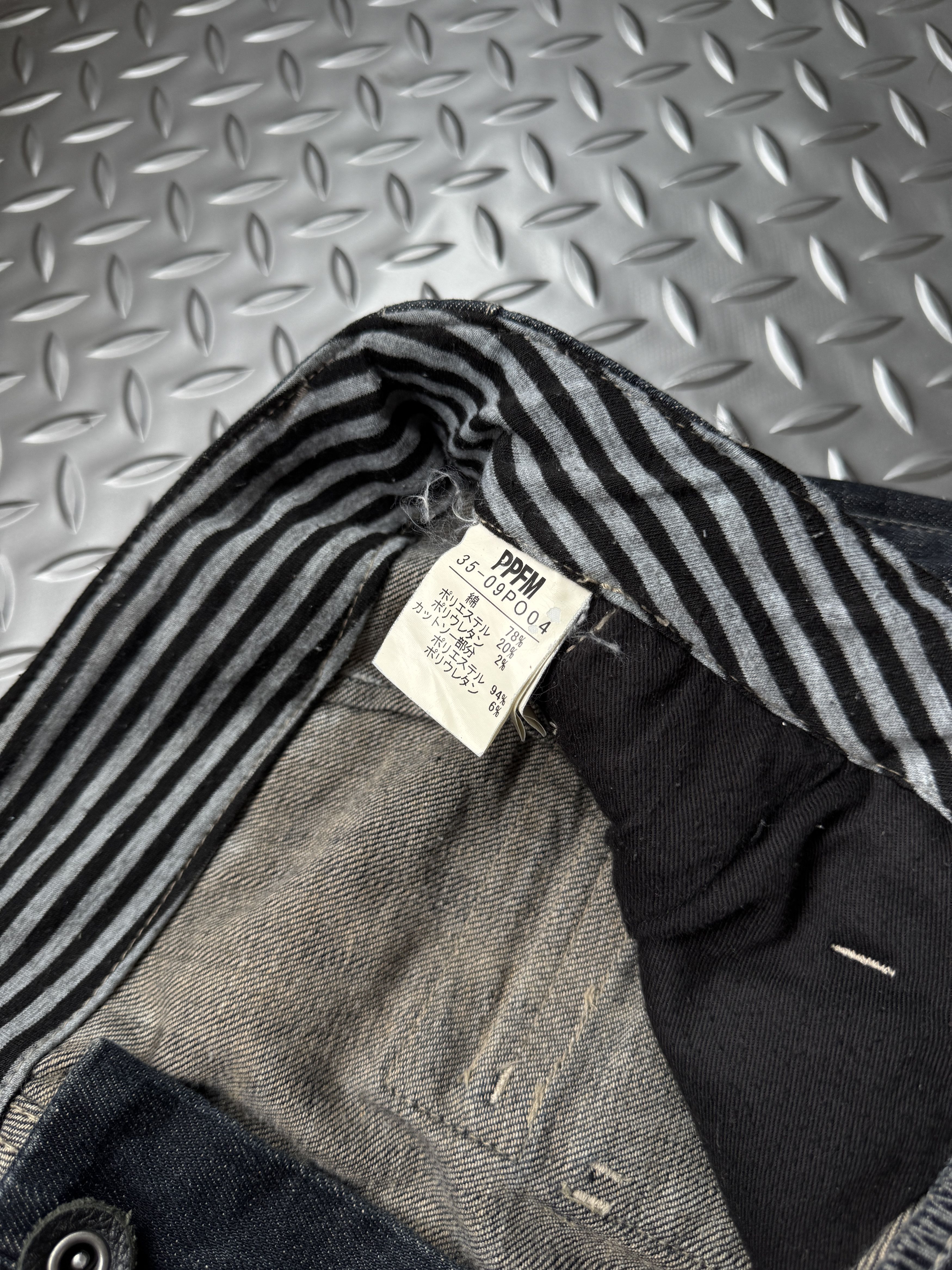 PPFM PPFM Destruct Product Ruched Biker Denim Jeans Size US 33 - 5 Thumbnail