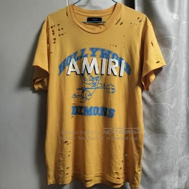 Amiri Amiri Orange Hollywood Demon Joint Short Sleeve Size US M / EU 48-50 / 2 - 3 Thumbnail