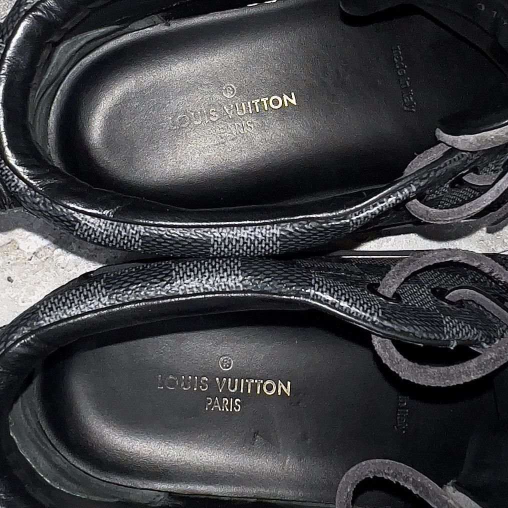 Louis Vuitton Louis Vuitton Trainer Damier Sneaker Graphite Leather Size US 8.5 / EU 41-42 - 11 Thumbnail