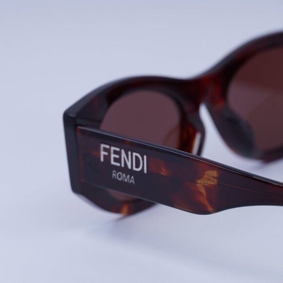 Fendi 🕶️ New Fendi FE40125F 54S Sunglasses - Shiny Red Havana Size ONE SIZE - 8 Thumbnail