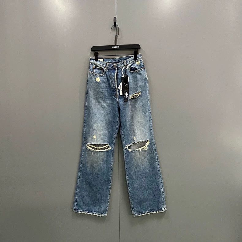 Gucci Gucci Straight trousers with hole effect 2504-Nextarrow Size 27" / US 4 / IT 40 - 1 Thumbnail
