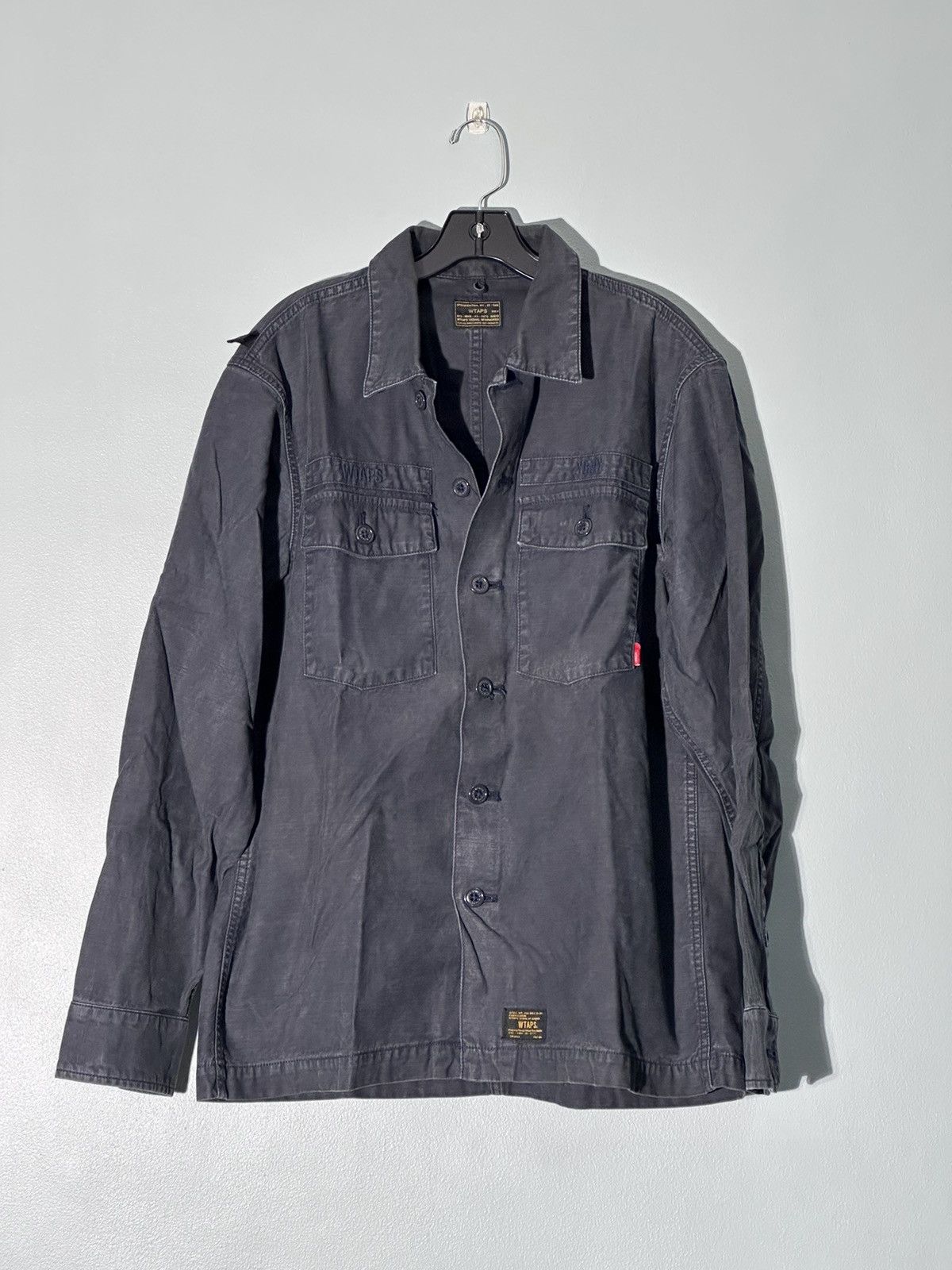 image of Wtaps Buds Shirt in Navy, Men's (Size XL)