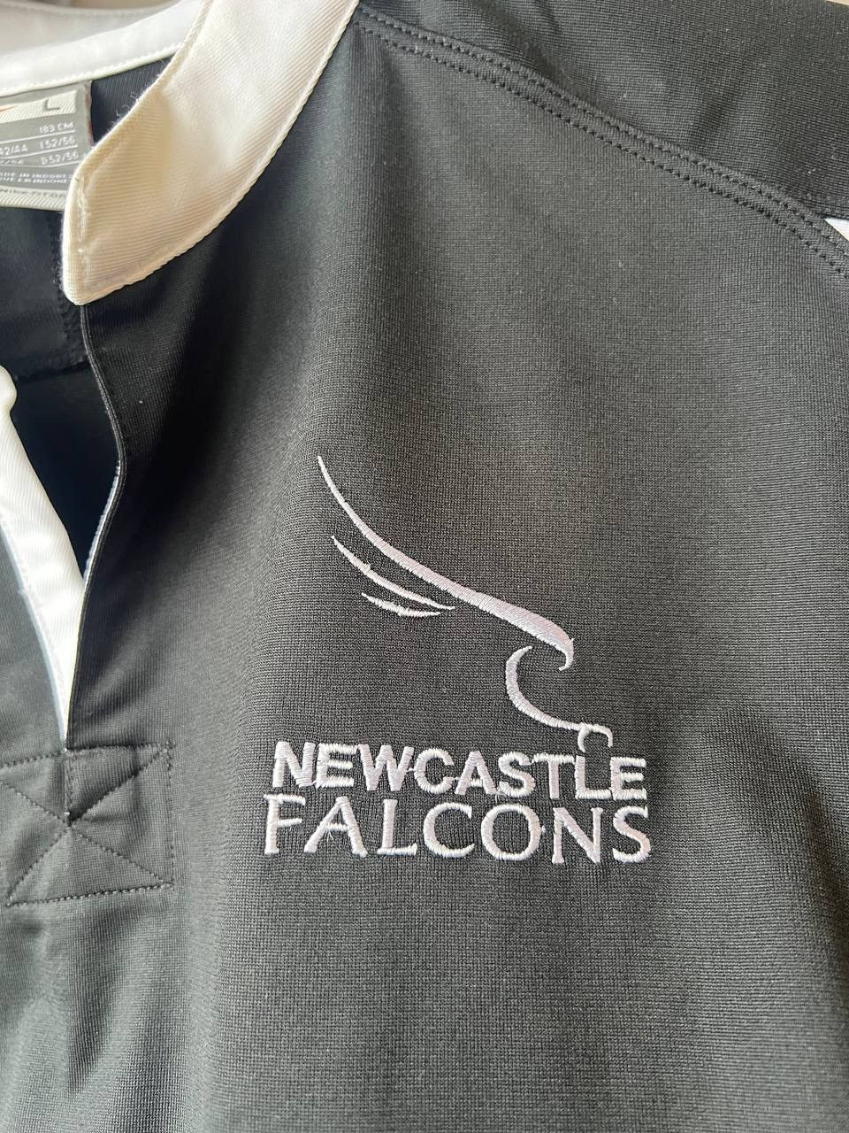 Nike 2007/8 NEWCASTLE FALCONS RUGBY UNION SHIRT JERSEY NIKE SZ L Size US L / EU 52-54 / 3 - 5 Thumbnail