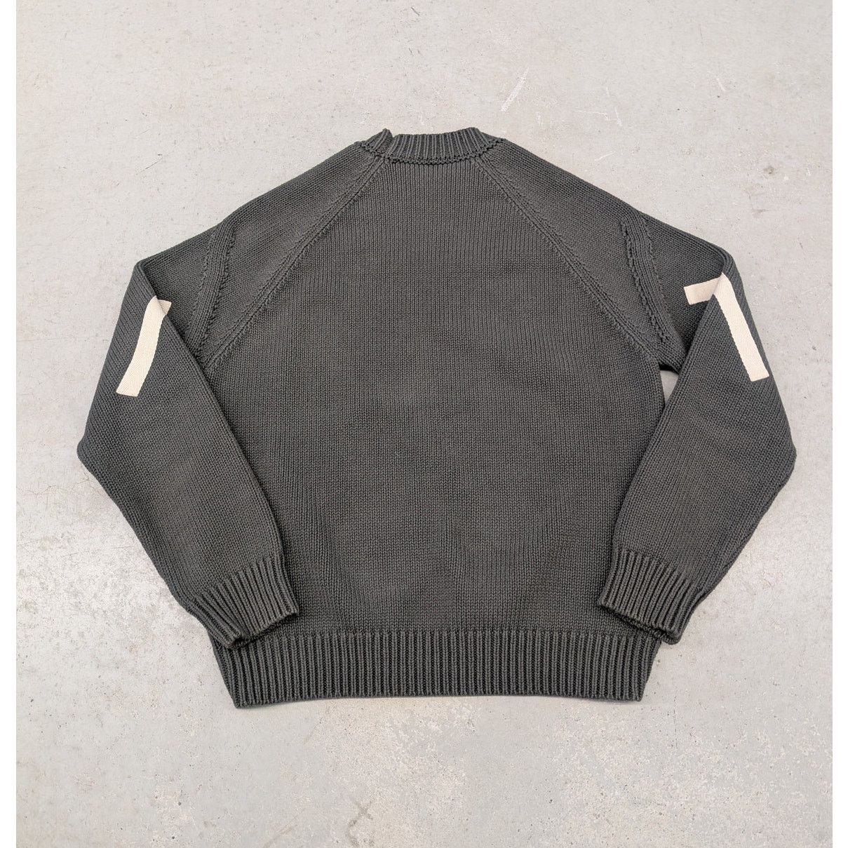 Jacquemus Jacquemus Heavy Weight Dark Gray & White knit sweater Size US XL / EU 56 / 4 - 2 Thumbnail