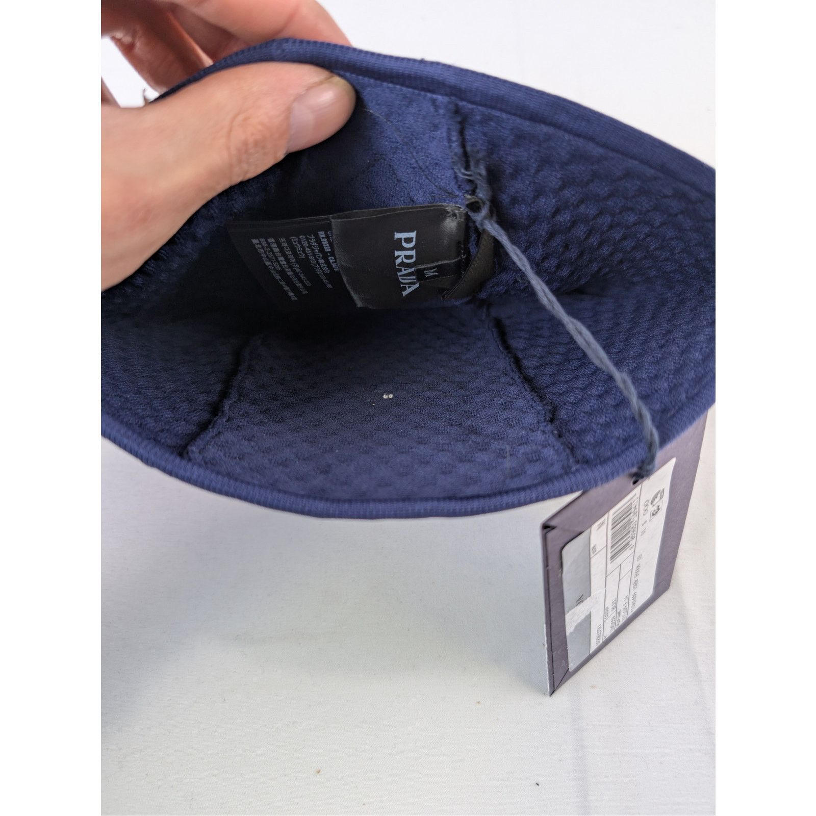 Prada o1rshd1 Size: M / Triangle Knitted Beanie Cap / Hat in Blue Size ONE SIZE - 7 Thumbnail