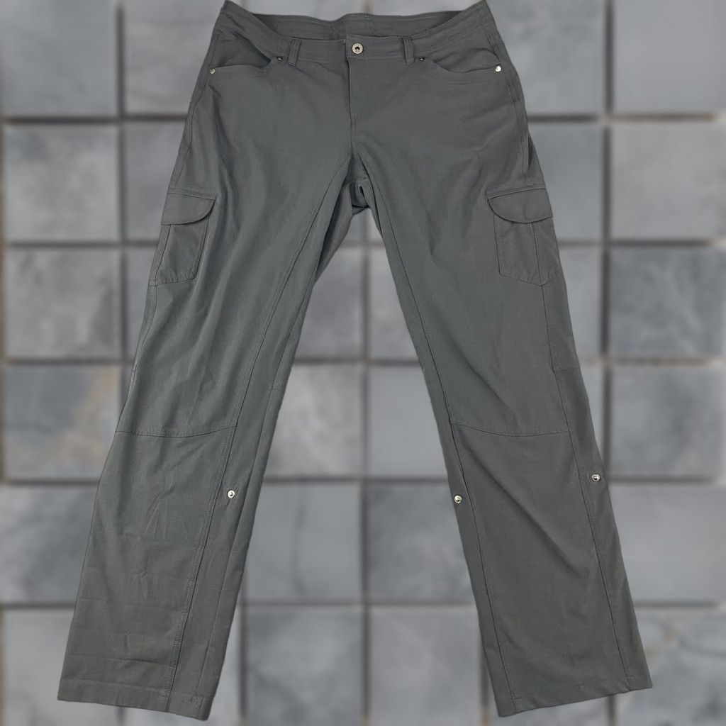 Vintage Kuhl Pants Womens 36x32 Gray Cargo Hiking Outdoor Adjustable Waist Stretch Size 24" / US 00 / IT 34 - 1 Thumbnail