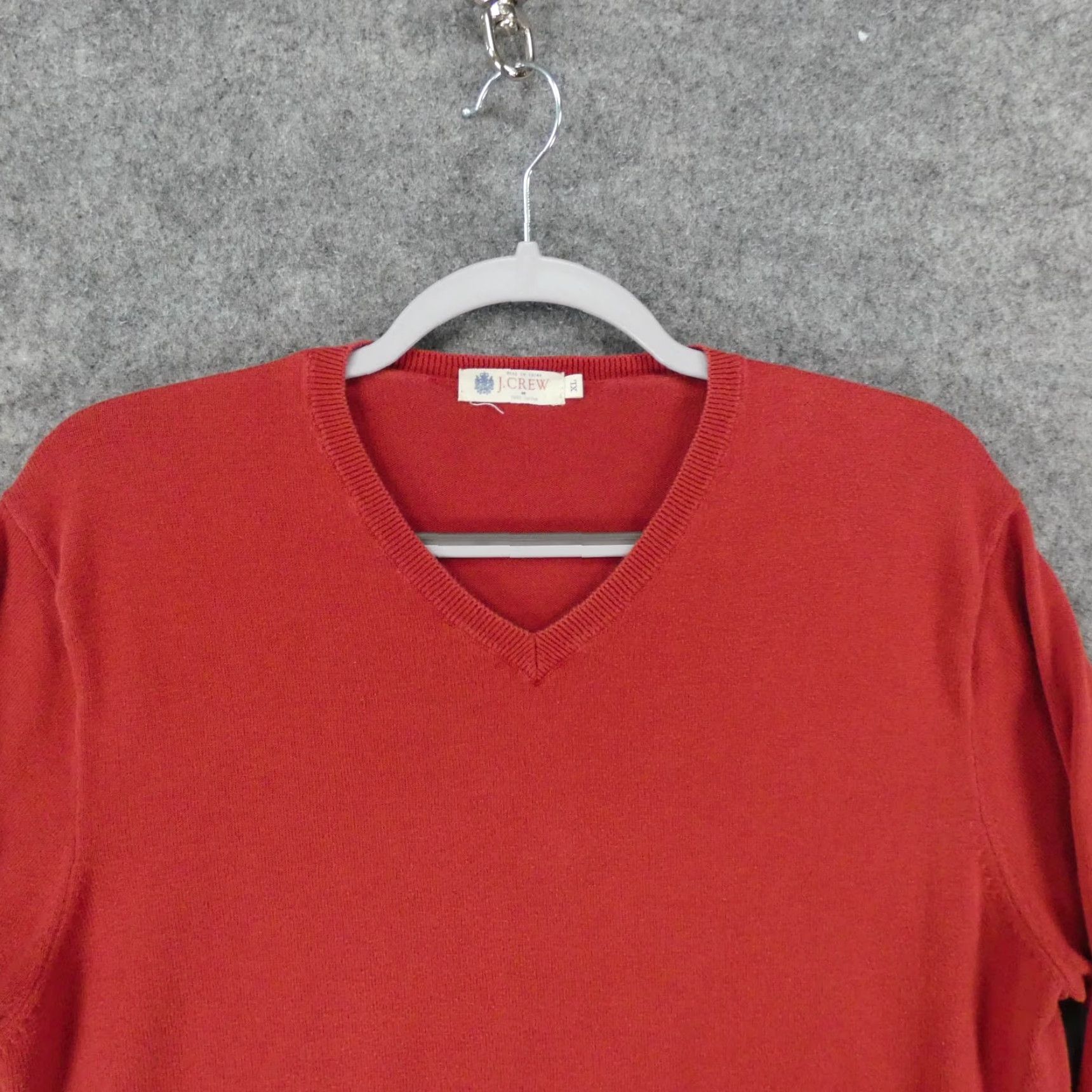 J.Crew J.CREW Sweater Mens XL Pullover Red V-Neck Casual Logo Size US XL / EU 56 / 4 - 2 Thumbnail