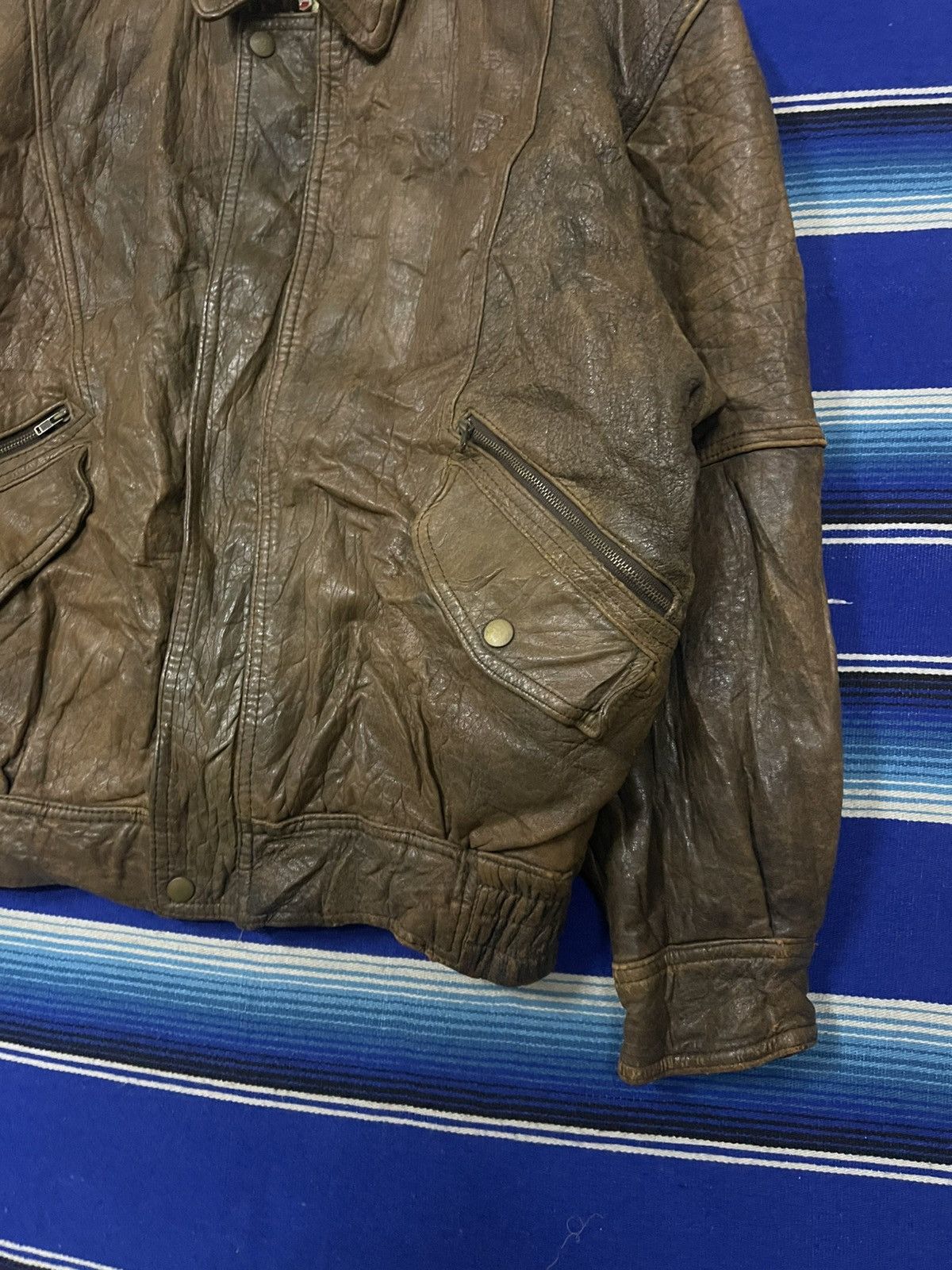 Vintage VERY RARE 🔥 Vintage RONA IMPERIAL AIR WAYS Leather Jacket Size US M / EU 48-50 / 2 - 3 Thumbnail