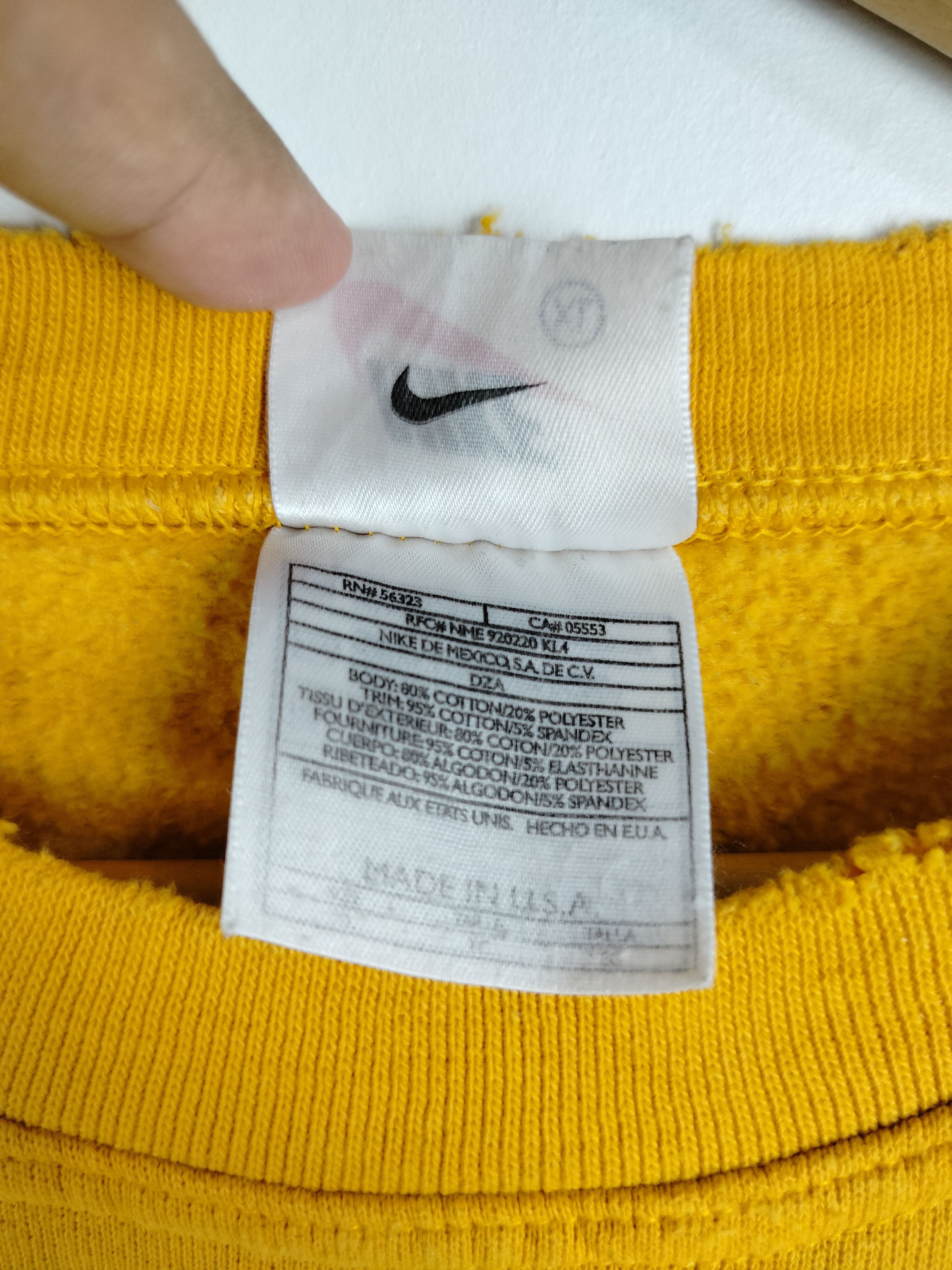 Nike Vintage 90s Nike Sweatshirt Swoosh Nike Distressed Sweater Size US XL / EU 56 / 4 - 5 Thumbnail