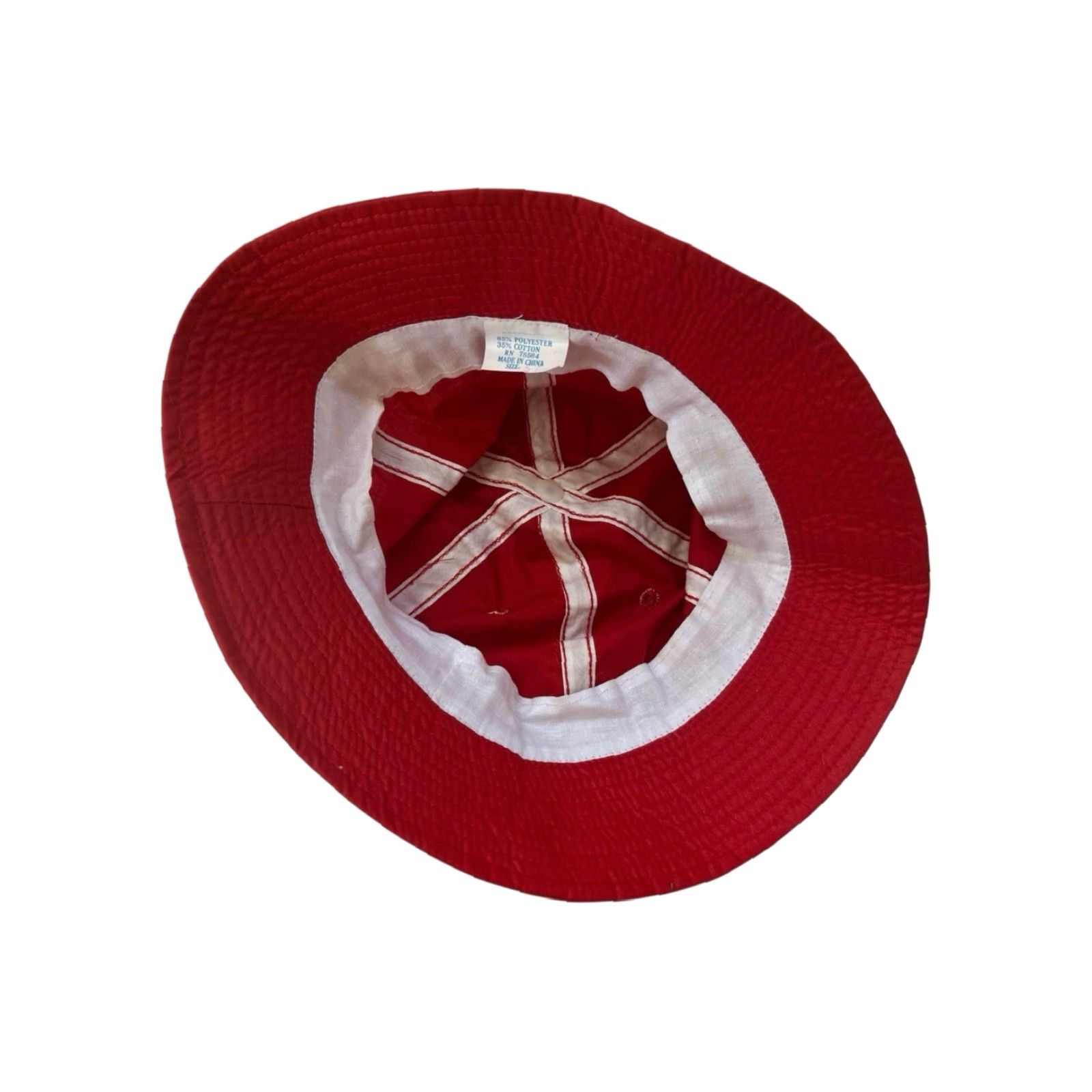 Vintage VINTAGE bucket Hat Men Adult S/M light weight red 90s deadstock NWOT Unbranded Size ONE SIZE - 3 Thumbnail