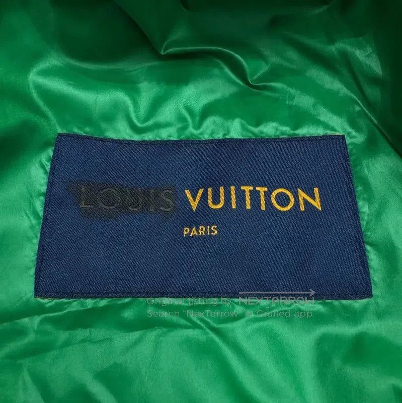 Louis Vuitton Louis Vuitton Green Silk Men's Puffer Jacket . Size US XL / EU 56 / 4 - 3 Thumbnail