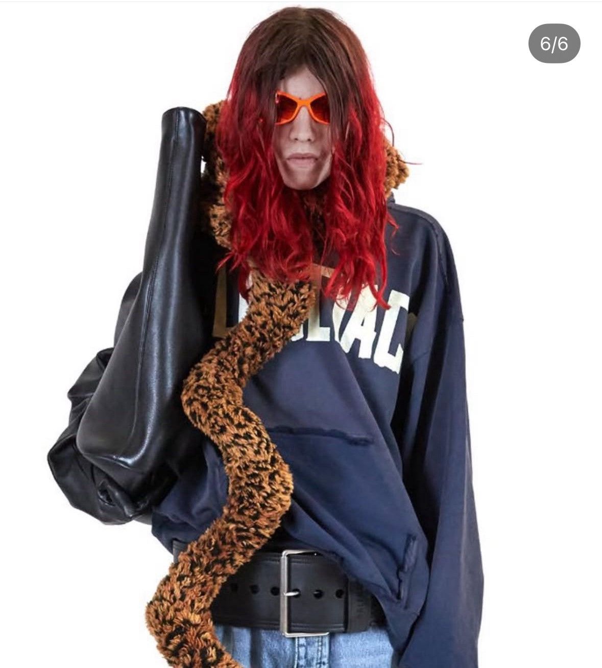 Balenciaga Summer23 Leopard Wired Scarf