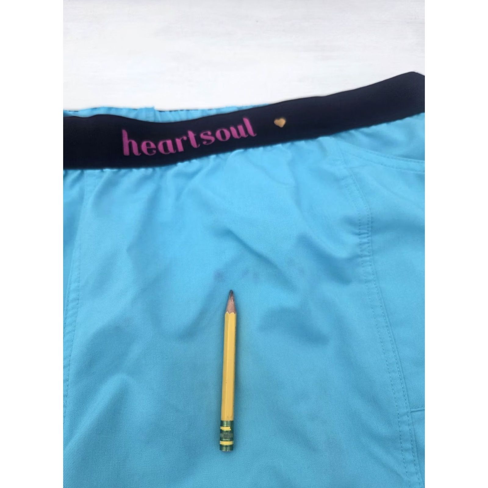 Vintage Heartsoul Scrubs Pants Womens 2XL Blue Pockets Drawstring Medical Nurse Sources Ladies Size 40" / US 18 - 3 Thumbnail