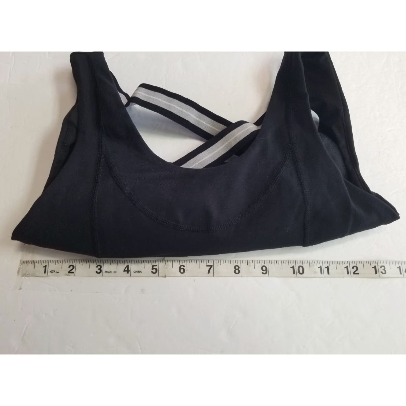 Vintage Glyder Women's Black Incline Sports Bra XS Jazzercise Size XS Wireless Nylon Blend Activewear Size ONE SIZE - 3 Thumbnail