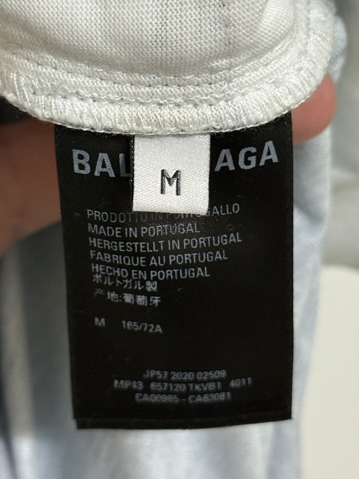 Balenciaga New Balenciaga Trompe-l’oeil denim print pants Size US 30 / EU 46 - 11 Thumbnail