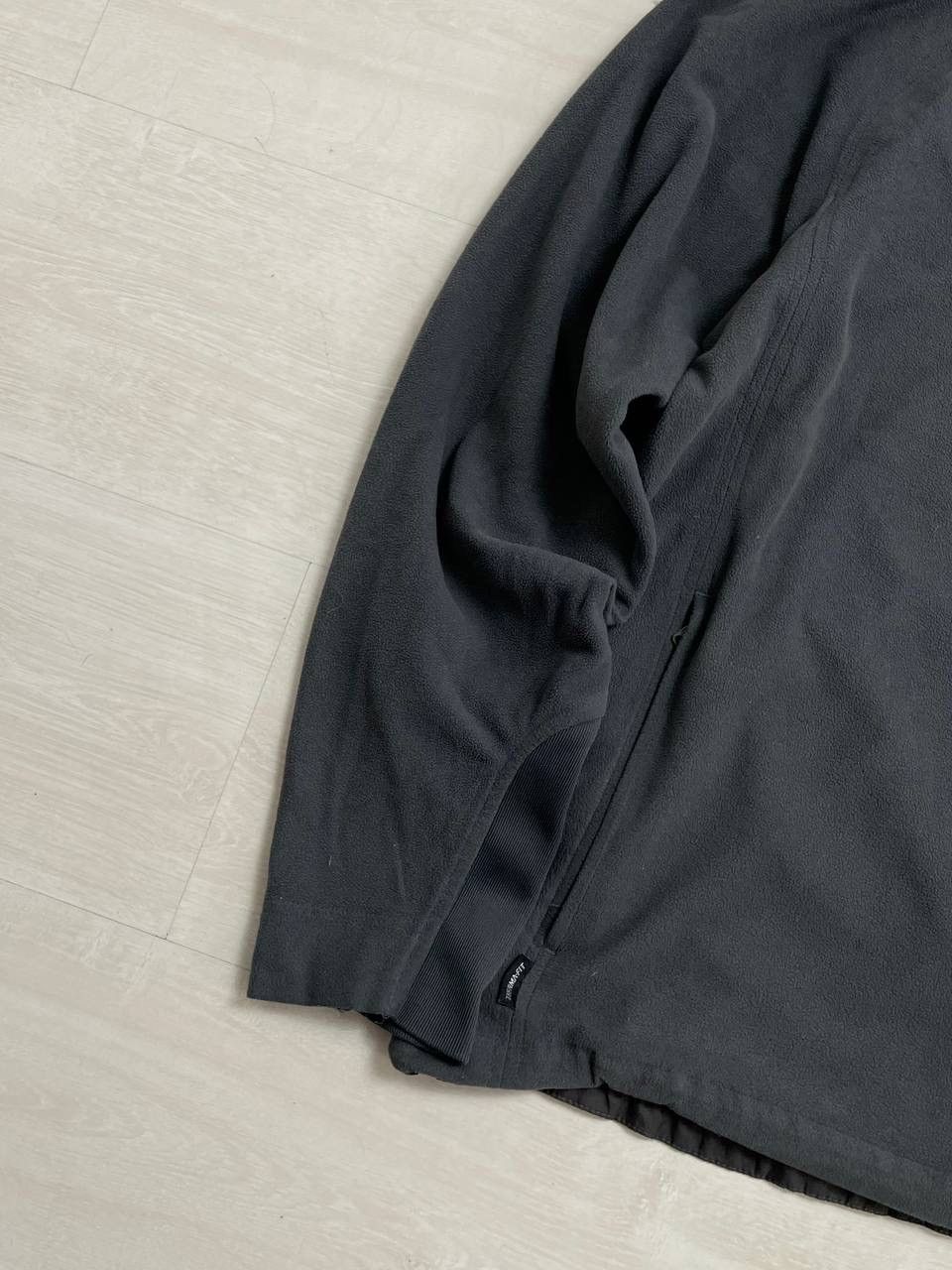 Nike × Vintage Nike Vintage 00’s Fleece Hooded CENTER Swoosh Oversized Size US L / EU 52-54 / 3 - 4 Thumbnail