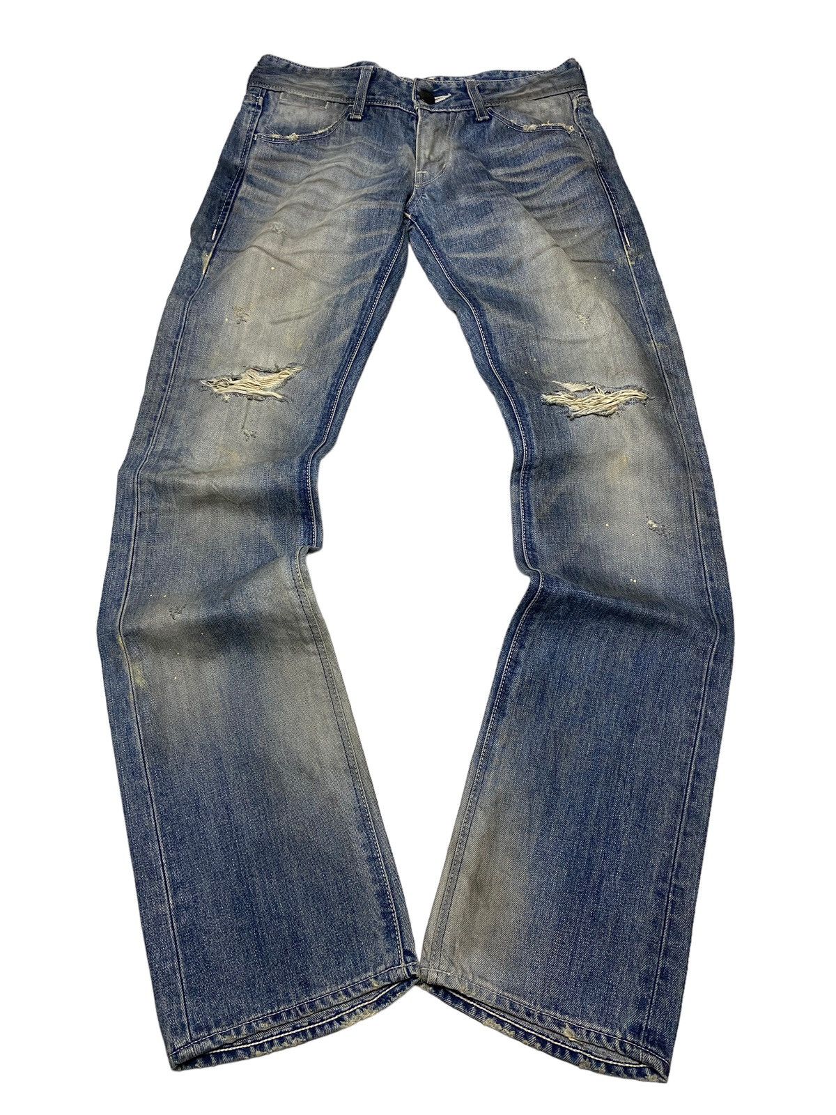 2000's Vanquish Murder License Flared Distressed Jeans