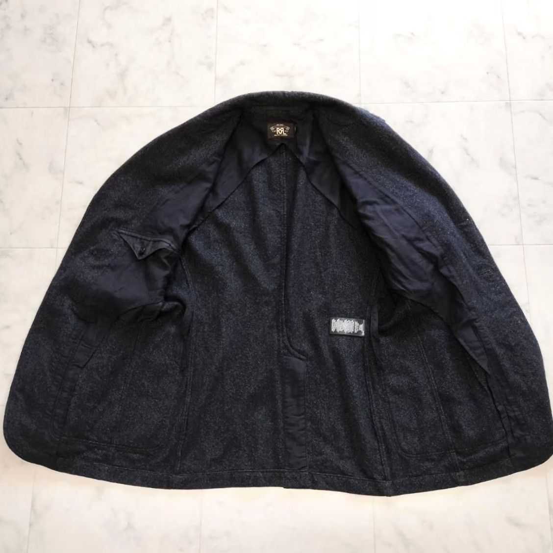 Ralph Lauren RRL Ralph Lauren Sport Coat Jacket Tweed Wool Navy Casual Size M Men Size US M / EU 48-50 / 2 - 4 Thumbnail