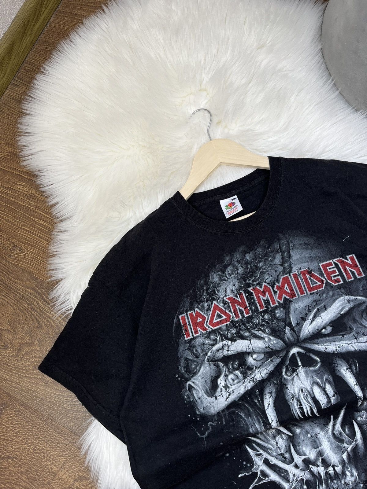 Band Tees × Iron Maiden × Vintage Vintage Y2K Iron Maiden Mens Powerslave Full Print Band Tee Size US XL / EU 56 / 4 - 3 Thumbnail