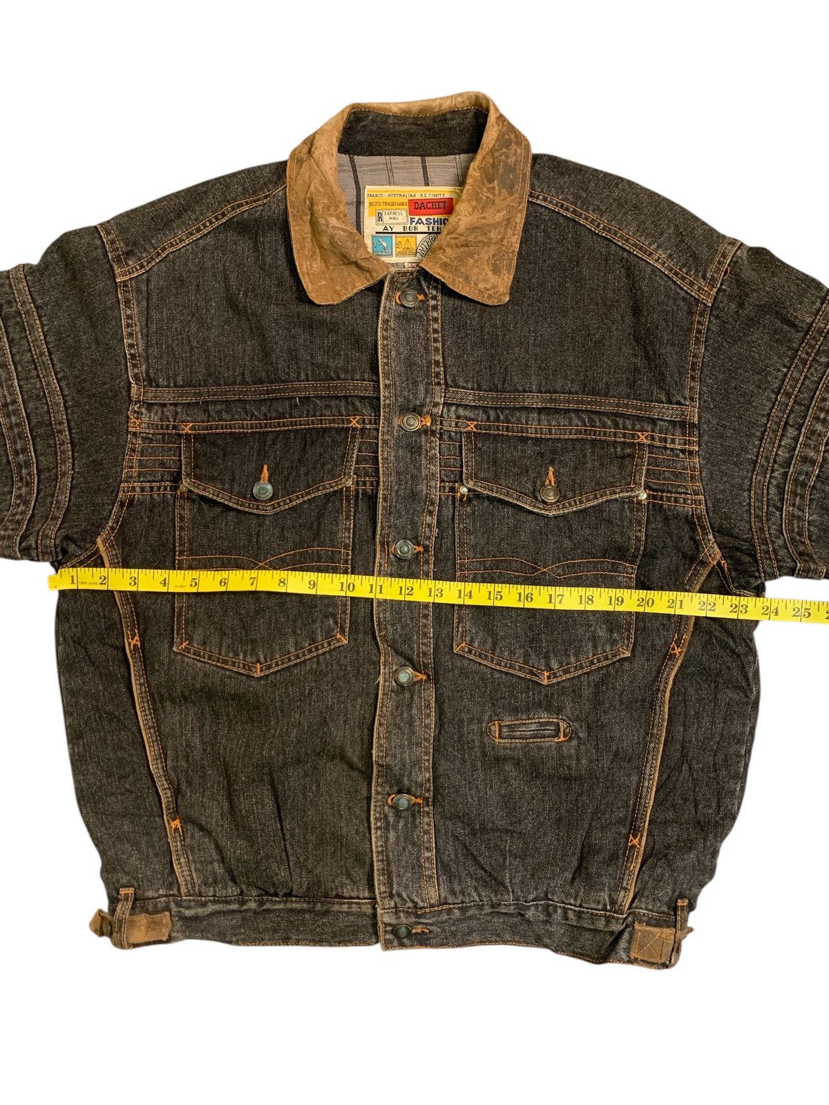 Japanese Brand Rare Design Vintage Ay Bor Teh International Denim Jackets Size US L / EU 52-54 / 3 - 5 Thumbnail