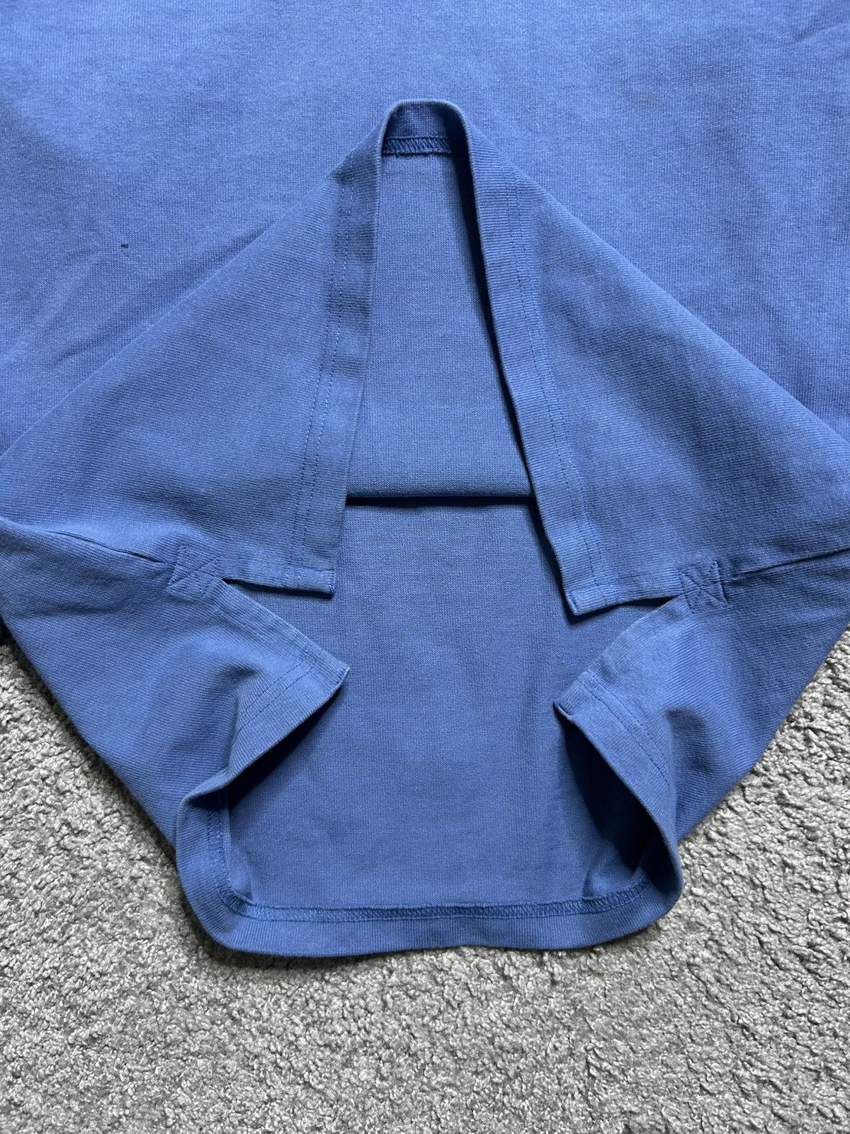 Lands' End Vintage 90s Lands End Rugby Long Sleeve Blue Blank Contrast Size US M / EU 48-50 / 2 - 4 Thumbnail