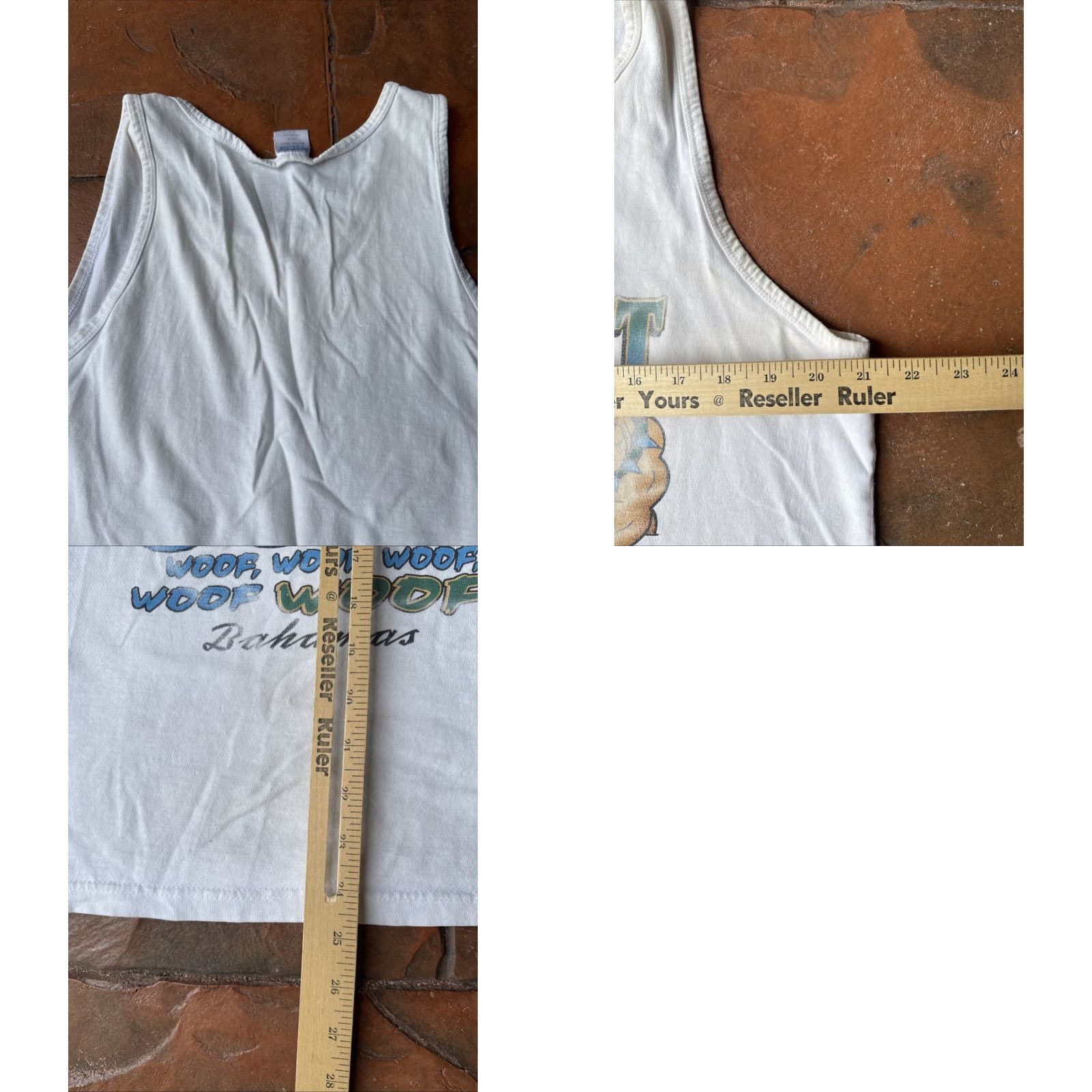 Cottweiler VINTAGE Bahamas Rottweiler Beer 90s Who Let The Dogs Out Shirt Large White Cotton T-Shirt Men Size US L / EU 52-54 / 3 - 8 Thumbnail