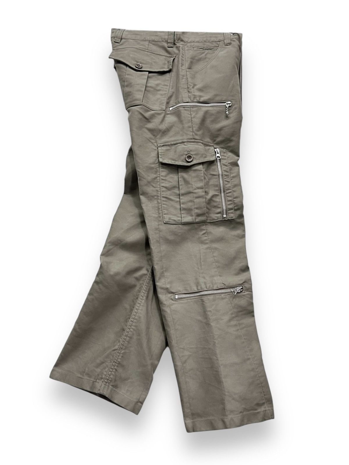 Tornado Mart 🔥FYE 12 Pocket MODERN LOVERS Punk Zippers Cargo Pants Size 29" - 4 Thumbnail
