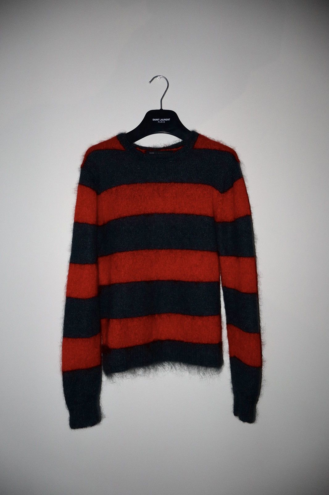 Marc by Marc Jacobs Marc by Marc Jacobs Red And Black Striped Mohair Sweater Size US S / EU 44-46 / 1 - 1 Thumbnail