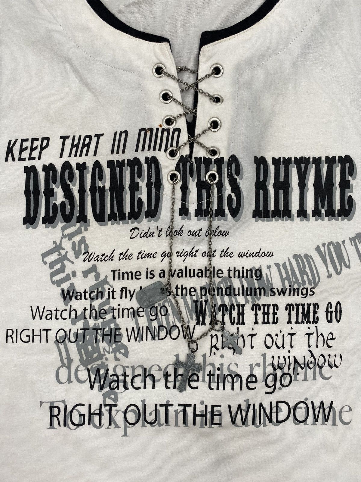 If Six Was Nine Poem sleeveless t-shirt included cross necklaces Size US L / EU 52-54 / 3 - 3 Thumbnail