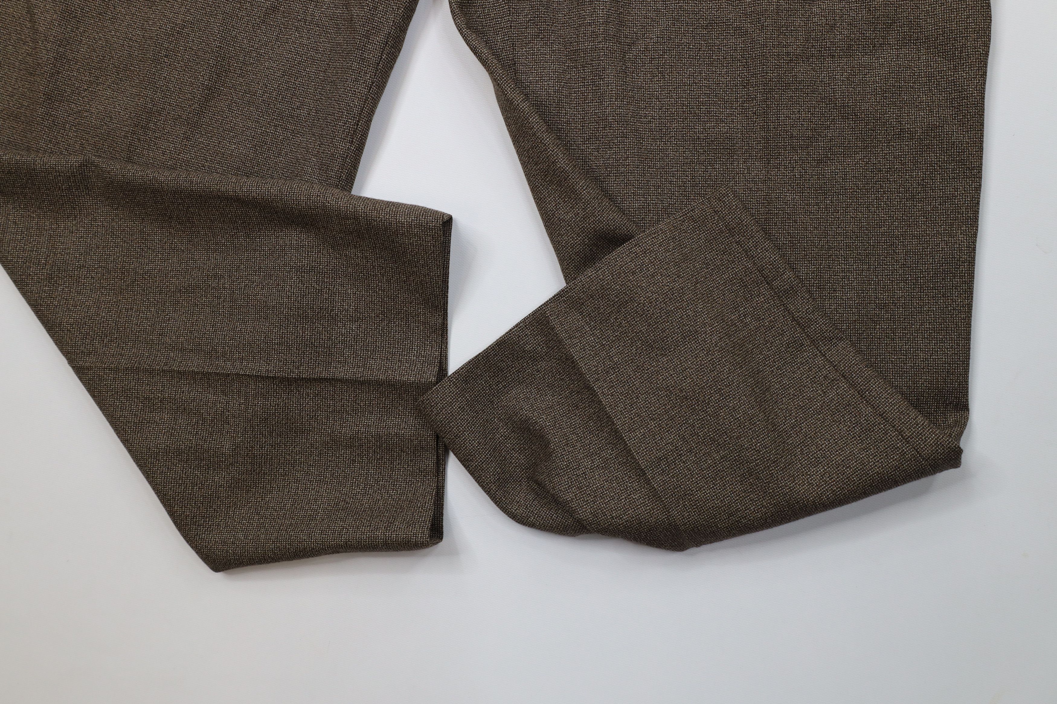 Ermenegildo Zegna Vintage Ermenegildo Zegna Wool Knit Chino Pants Brown Size 38" / US 16 / IT 52 - 5 Thumbnail