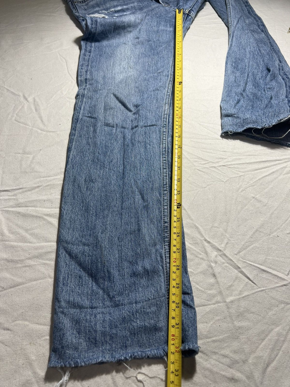GOA Vintage Goa Selvedge Distressed Denim Size US 31 - 5 Thumbnail