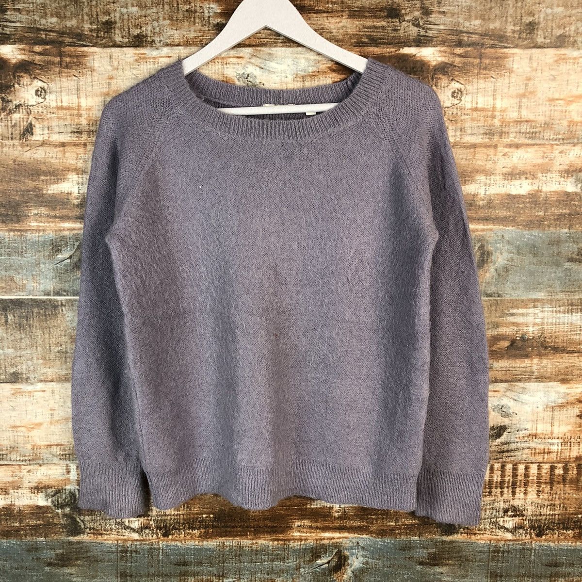 Homespun Knitwear × Japanese Brand × Vintage Uniqlo japan Purple vintage sweatshirt Knitwear #A1546 Size M / US 6-8 / IT 42-44 - 3 Thumbnail
