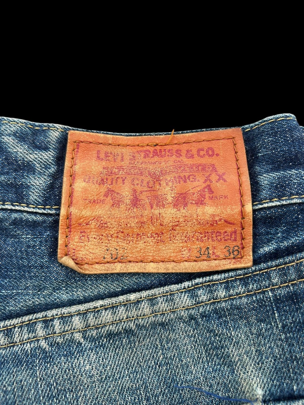 Japanese Brand × Kapital × Vintage Vintage Levis Big E Buckle Back Distressed Short Denim Size US 32 / EU 48 - 3 Thumbnail