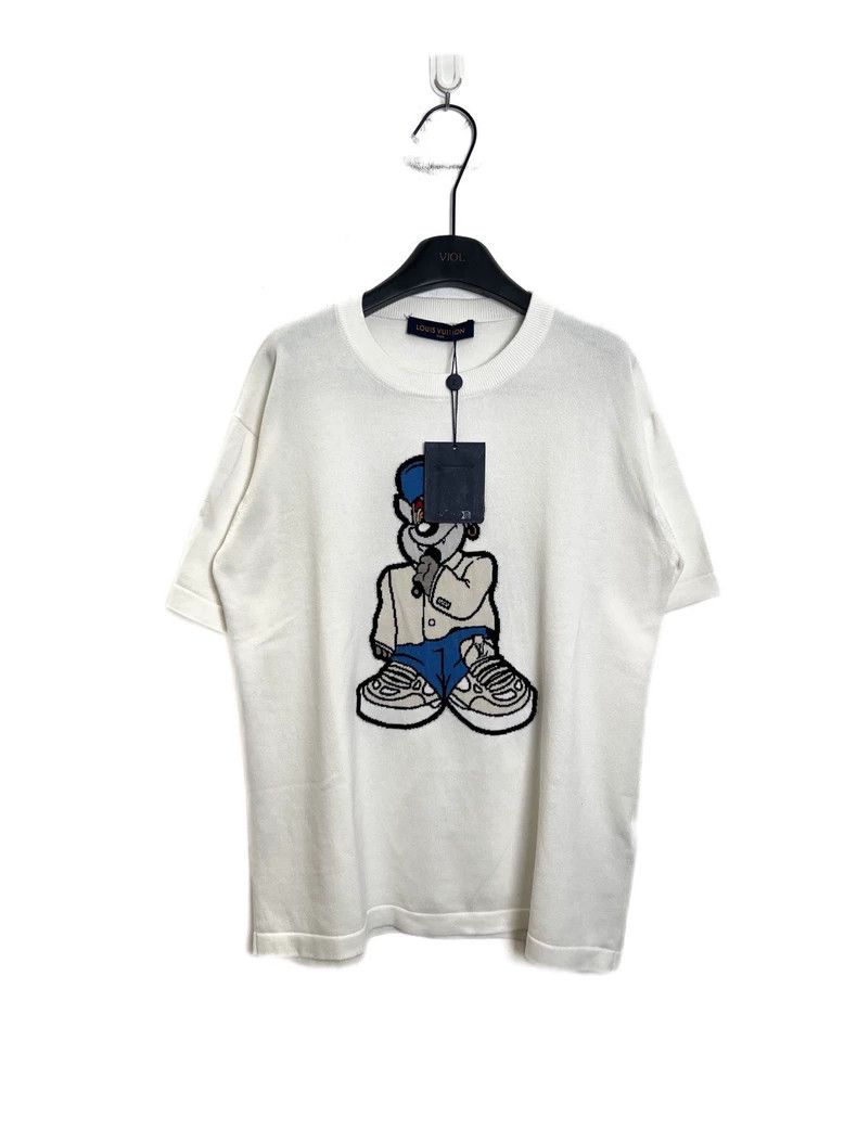 Louis Vuitton Louis Vuitton Cartoon singing bear embroidered short sleev Size US M / EU 48-50 / 2 - 2 Thumbnail