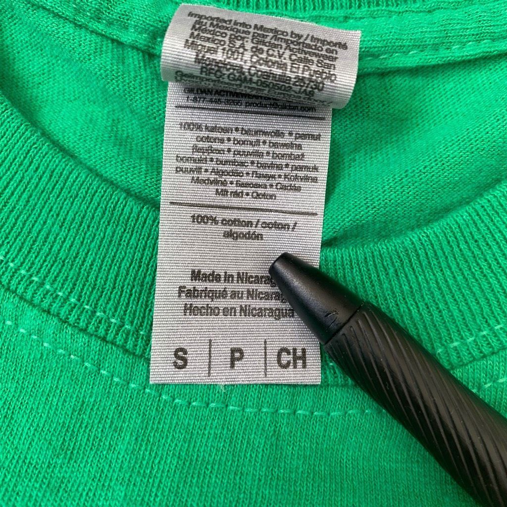 Gildan Gildan adult S 100% cotton green M&M Crewneck short sleeve t Size S / US 4 / IT 40 - 2 Thumbnail