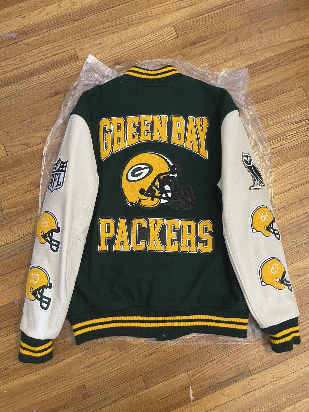 NFL × October's Very Own OVO x NFL Green Bay Packers Varsity Jacket Size US L / EU 52-54 / 3 - 2 Thumbnail