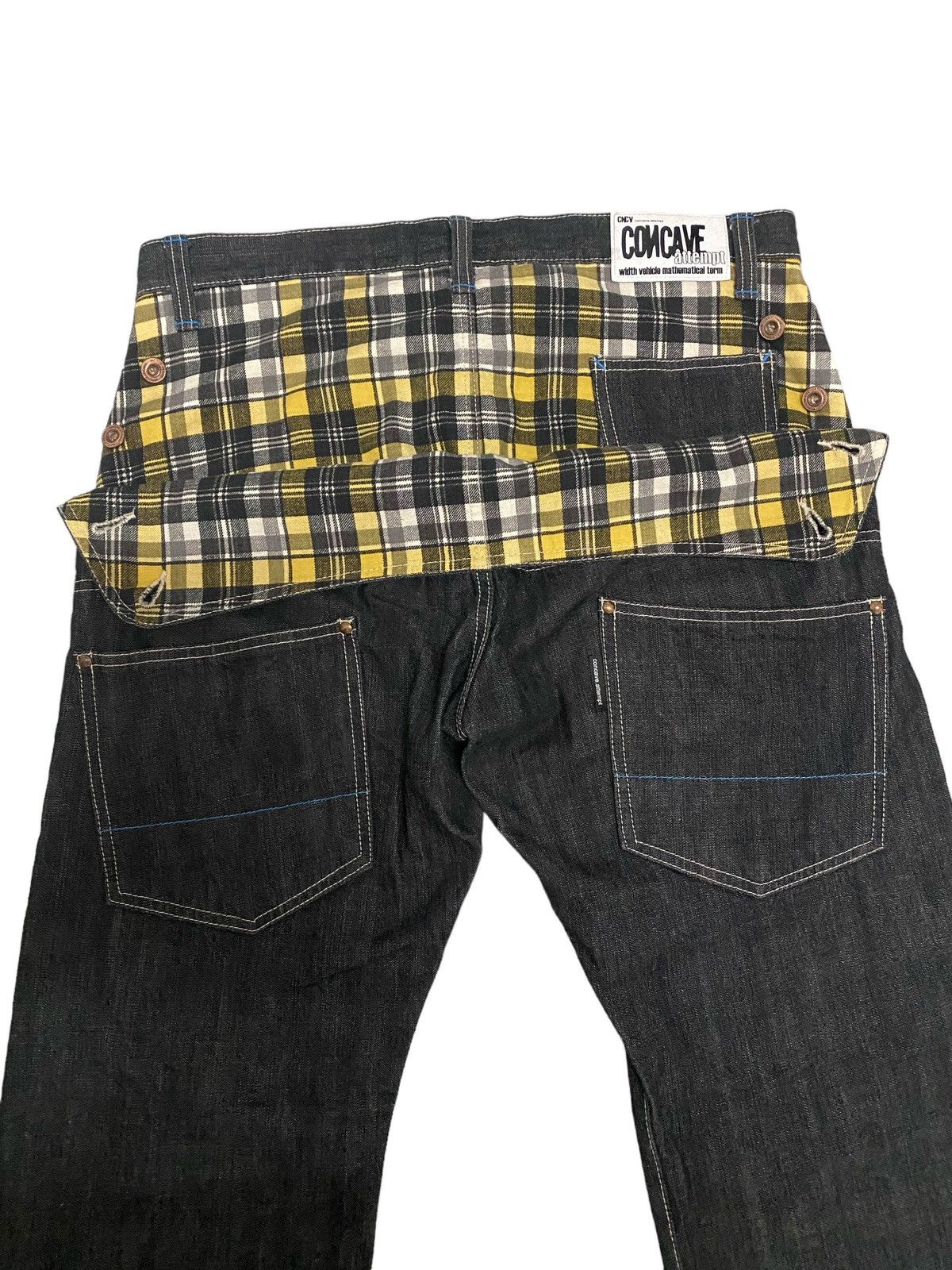 Japanese Brand Vintage CNCV Concave Attempt Japanese Denim Jeans Size US 35 - 5 Thumbnail