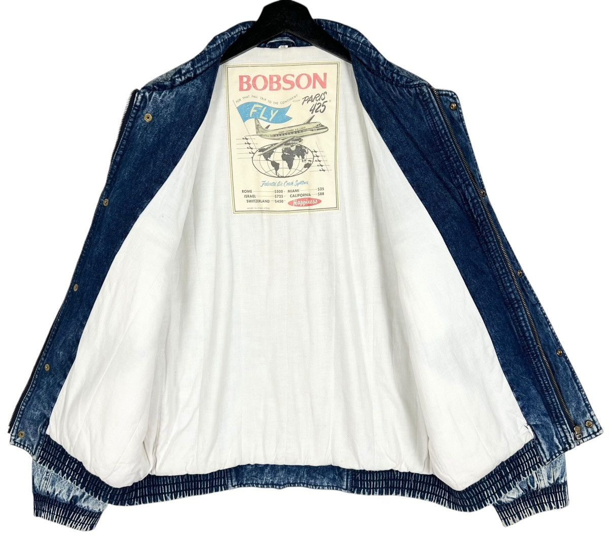 Vintage Vintage Bobson Denim Zipper Jacket Size US L / EU 52-54 / 3 - 7 Thumbnail