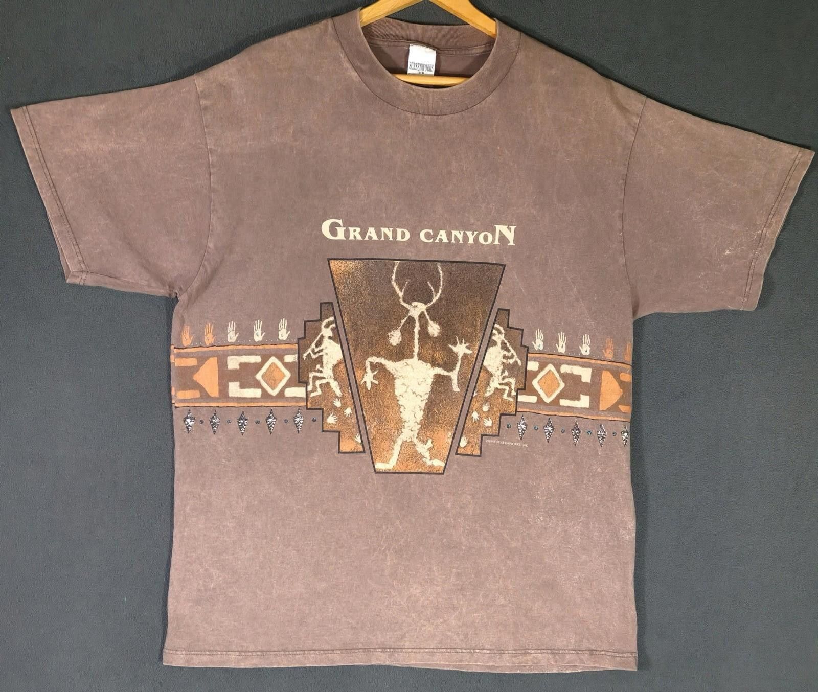 The Unbranded Brand Vintage 1995 Grand Canyon Petroglyph Screenworks Inc XL #2 Size US XL / EU 56 / 4 - 1 Thumbnail