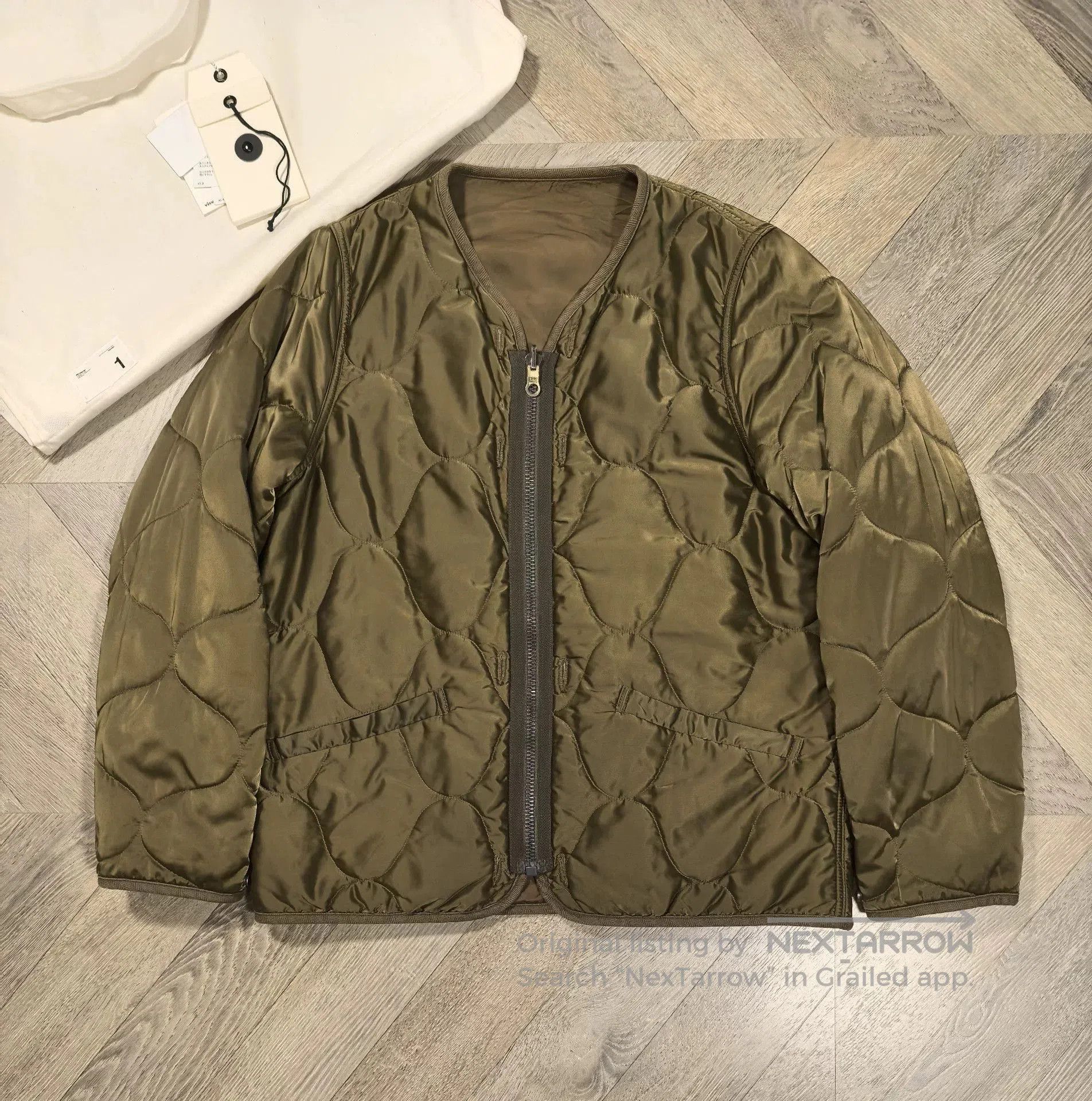 Visvim visvim iris liner jacket in olive green. | Grailed