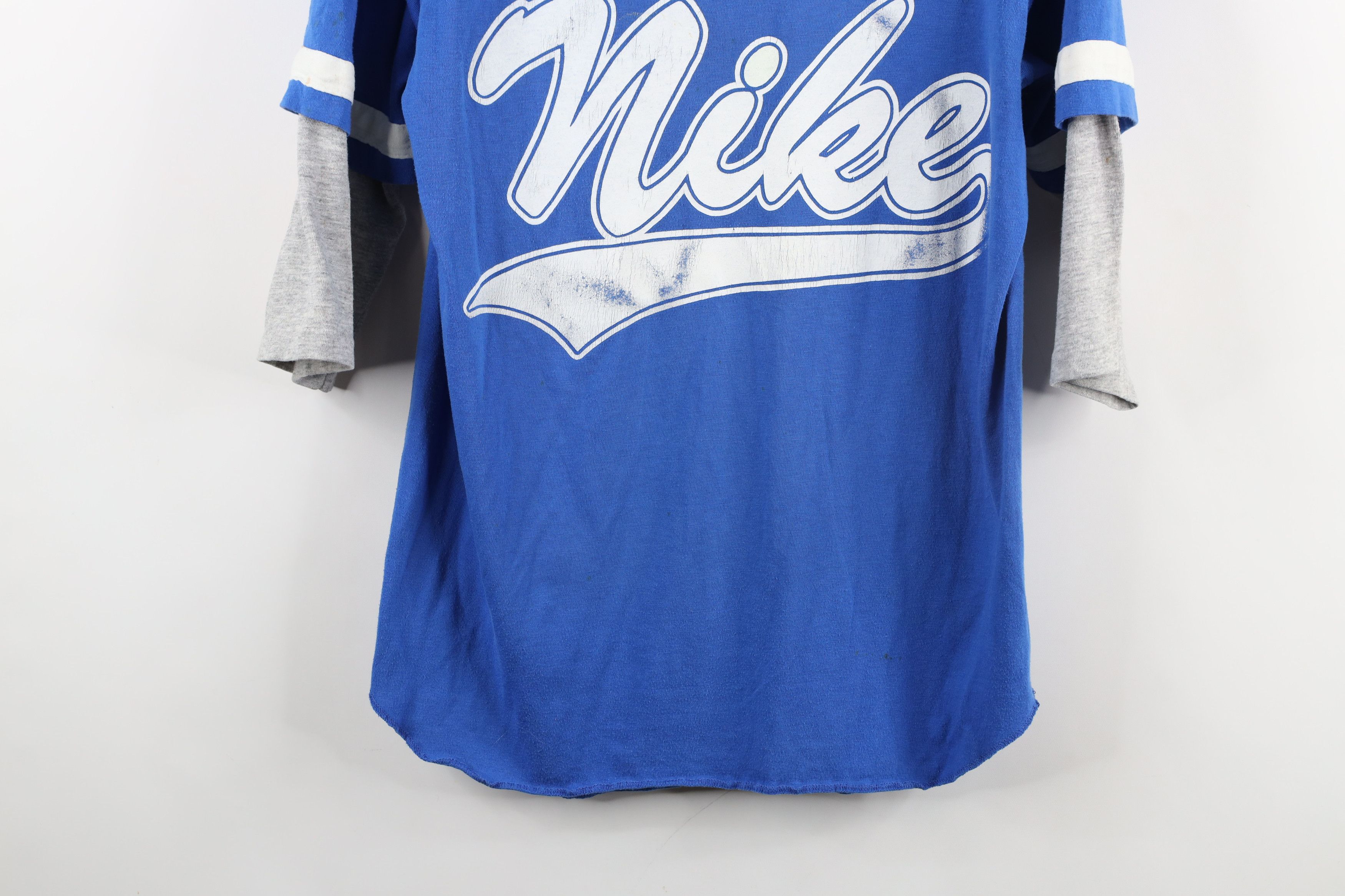 Nike × Vintage Vintage 80s 90s Nike 3/4 Sleeve Baseball Raglan T-Shirt USA Size US M / EU 48-50 / 2 - 3 Thumbnail