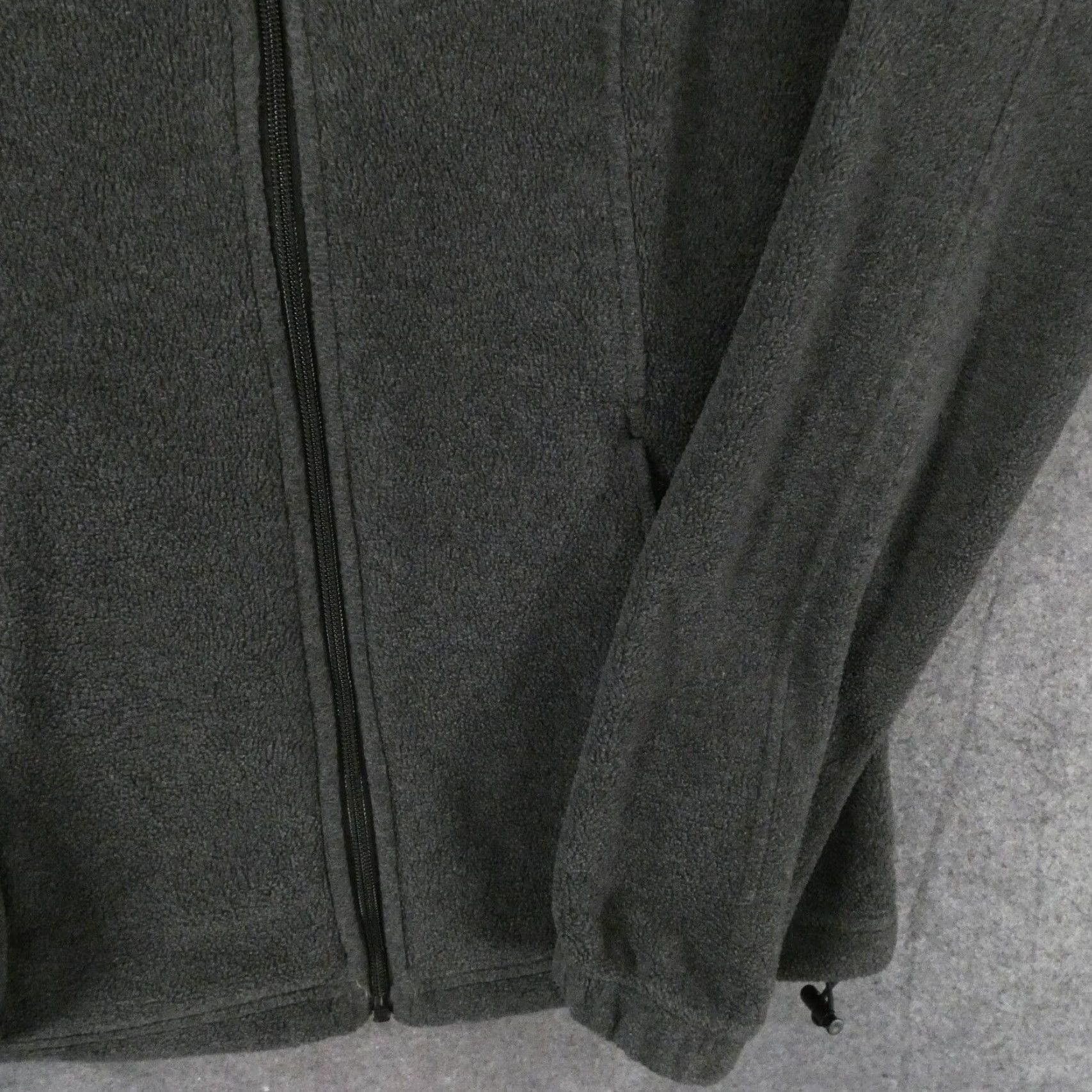 Logo 7 Columbia Jacket Womens Medium Dark Gray Zip Up Fleece Pockets w Logo Size M / US 6-8 / IT 42-44 - 5 Thumbnail