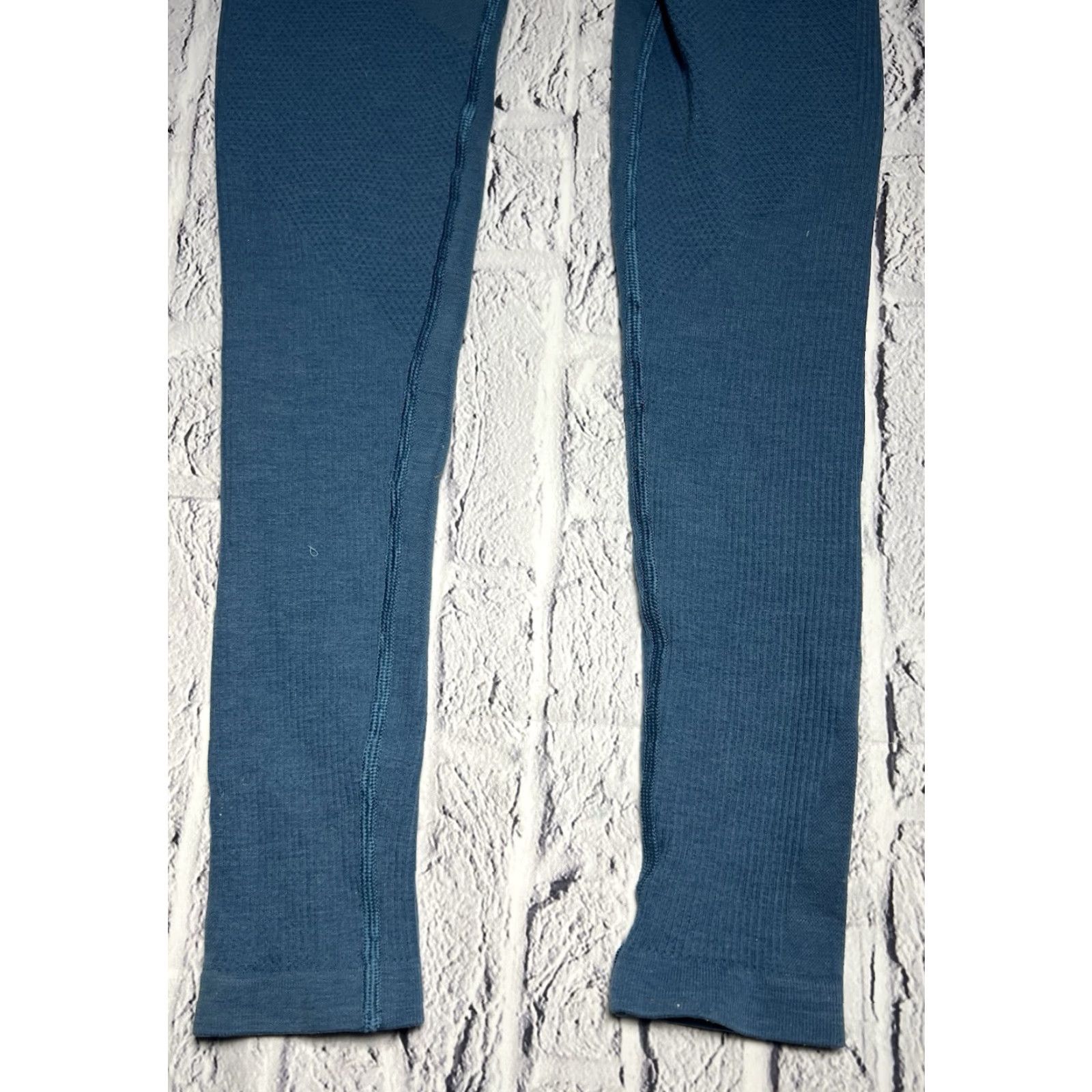 Lululemon Lululemon Rib Panel Tidewater Teal Leggings Size 2 Womens Activewear Ribbed Align Leggings Blue 2 Size 26" / US 2 / IT 38 - 5 Thumbnail